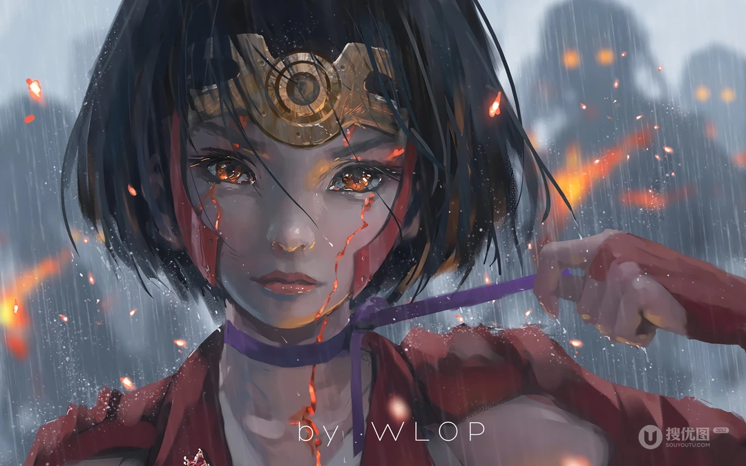 插画师wlop作品动漫女性人物插画壁纸图片系列二