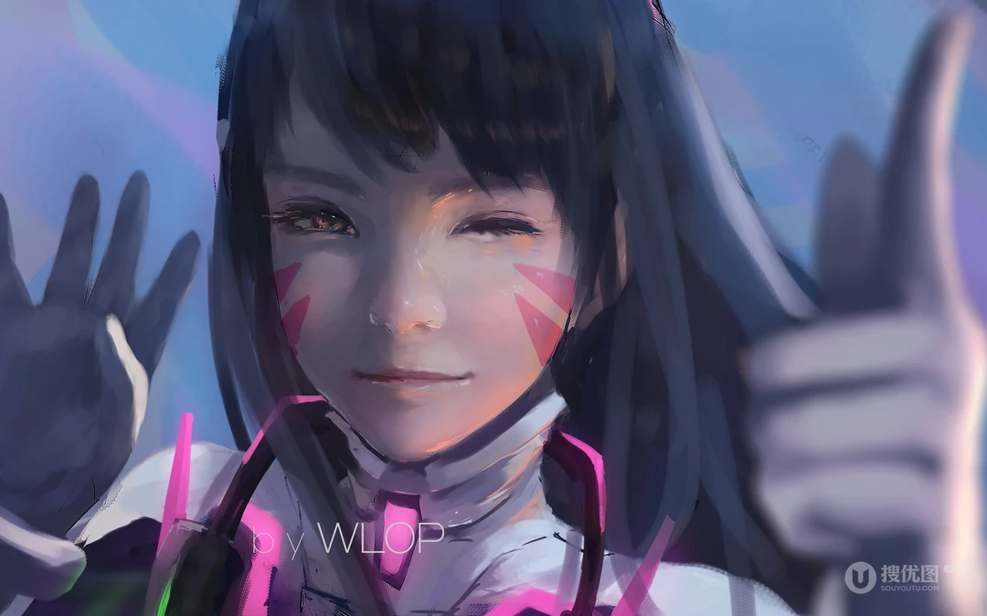 插画师wlop作品动漫女性人物插画壁纸图片系列二