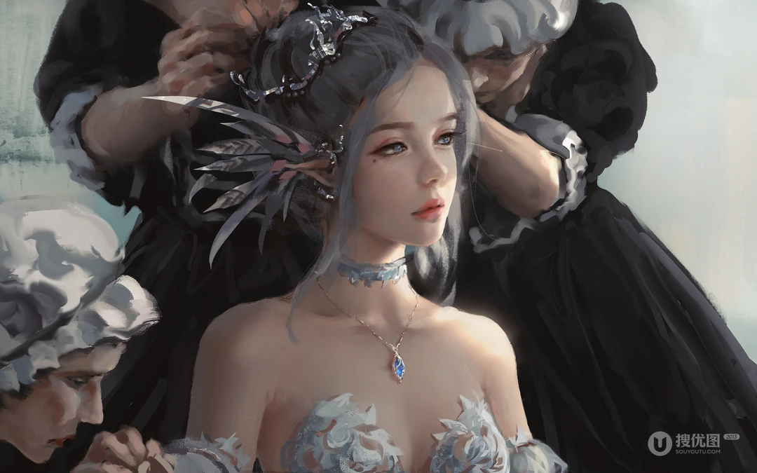插画师wlop作品动漫女性人物插画壁纸图片系列二