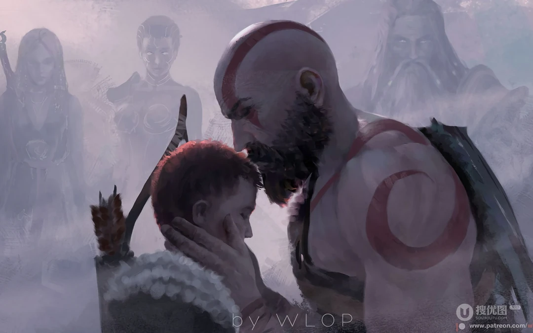 插画画师wlop高清游戏CG人物插画作品系列壁纸图片三