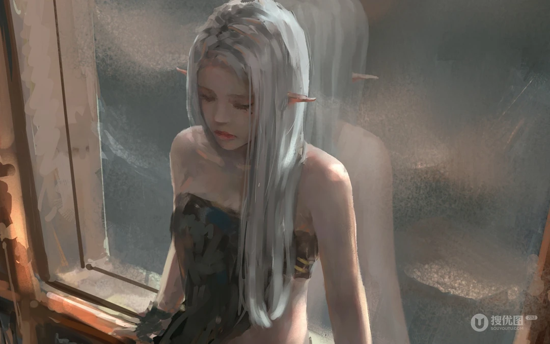 插画画师wlop高清游戏CG人物插画作品系列壁纸图片三