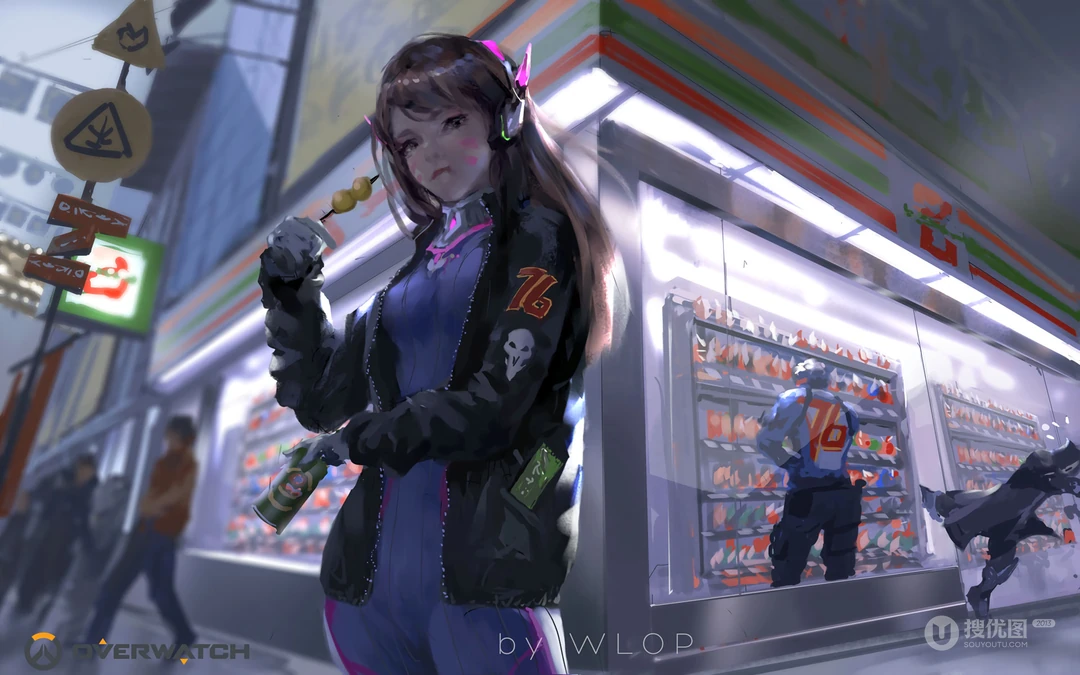 插画画师wlop高清游戏CG人物插画作品系列壁纸图片三