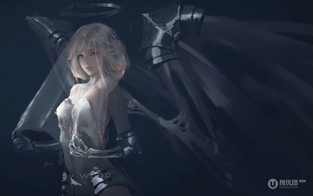 插画画师wlop高清游戏CG人物插画作品系列壁纸图片三