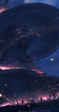 动漫插画师WLOP展现的宏伟场景插画作品