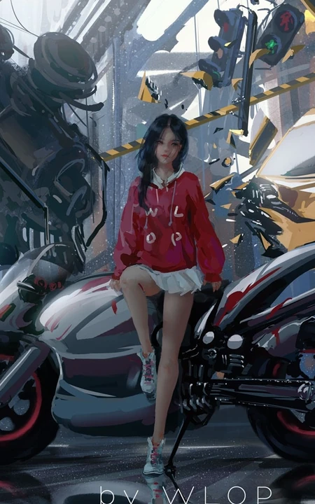 动漫插画师WLOP展现的宏伟场景插画作品