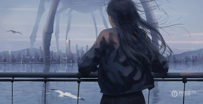动漫插画师WLOP展现的宏伟场景插画作品