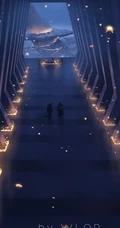 动漫插画师WLOP展现的宏伟场景插画作品