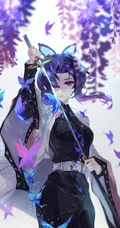 《鬼灭之刃》主要角色，虫柱&middot;蝴蝶忍，蝴蝶香奈惠，栗花落香奈乎手机壁纸