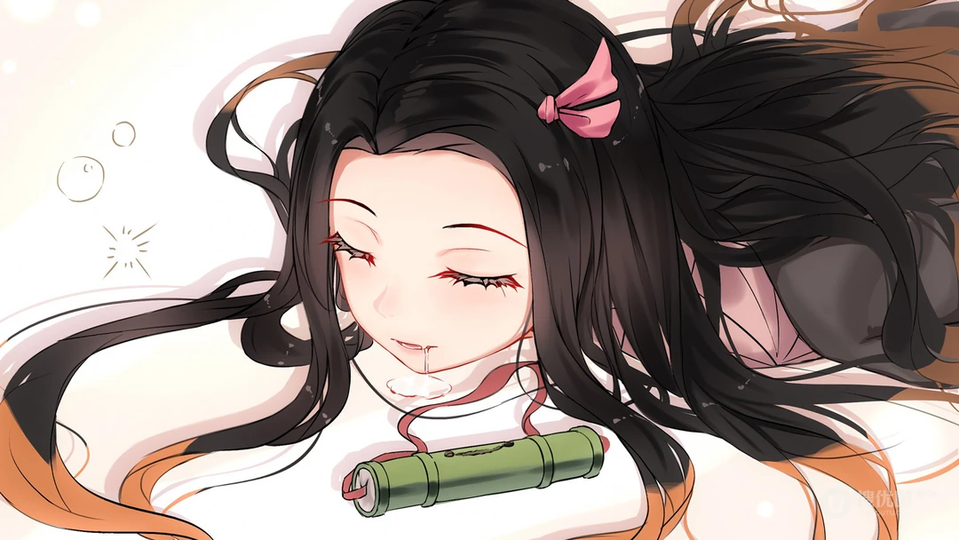 鬼灭之刃女主角灶门祢豆子个人壁纸图片