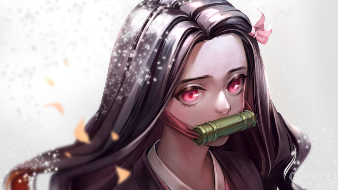 鬼灭之刃女主角灶门祢豆子个人壁纸图片