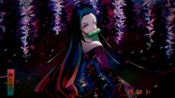 鬼灭之刃女主角灶门祢豆子个人壁纸图片