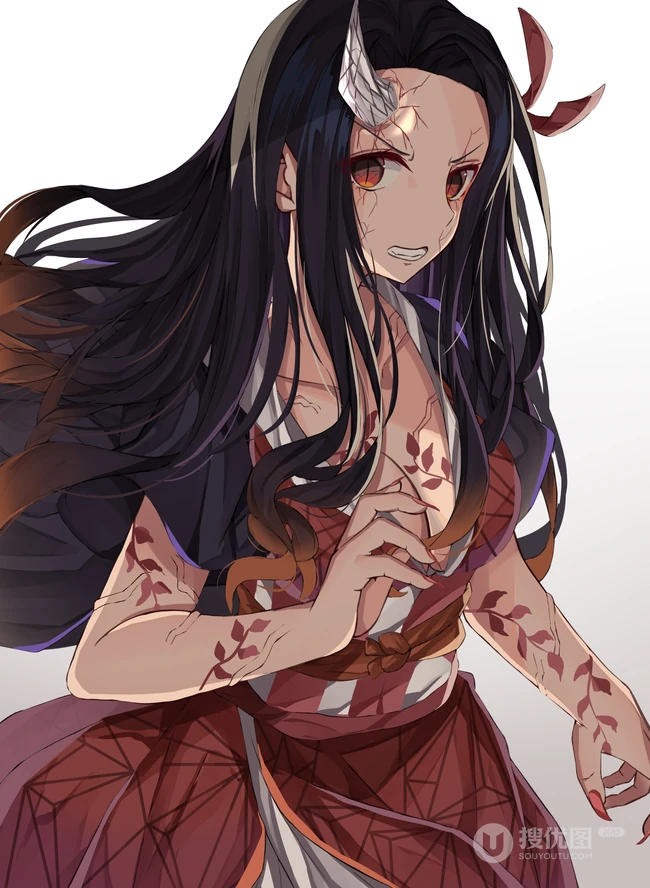 日漫&ldquo;鬼灭之刃&rdquo;主要人物角色插画图片
