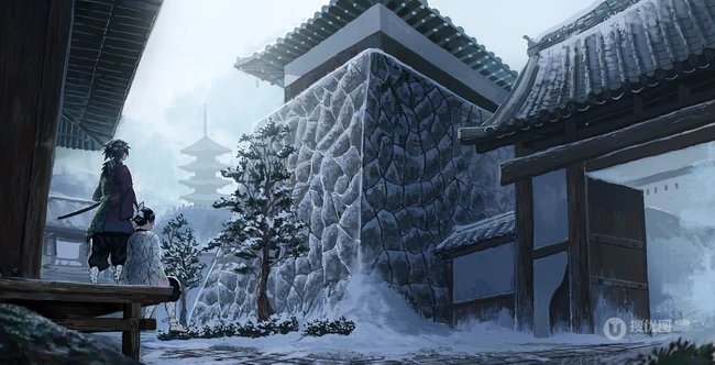 日漫&ldquo;鬼灭之刃&rdquo;主要人物角色插画图片