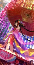 中国风动漫女生插画