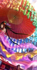 中国风动漫女生插画