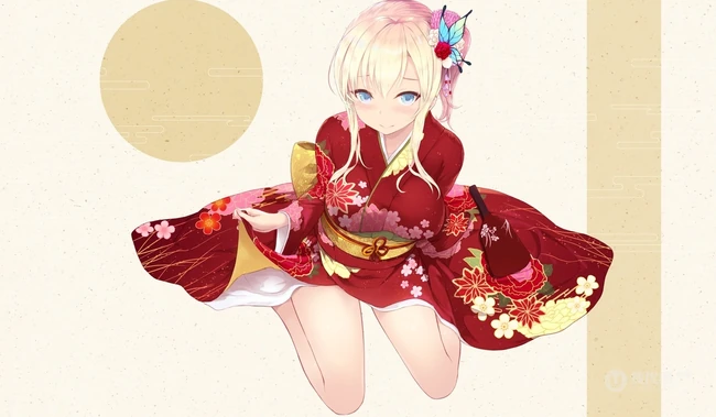 中国风动漫女生插画