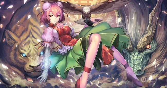 中国风动漫女生插画