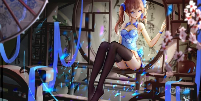 中国风动漫女生插画