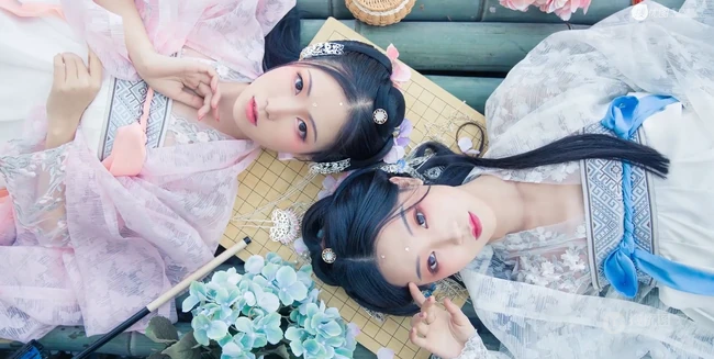 唯美雪景下的古风女生，穿汉服的女生图片 第12张