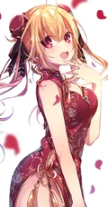 日漫风格的大眼汉服动漫少女