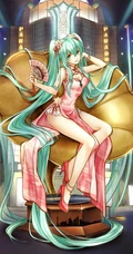 日漫风格的大眼汉服动漫少女