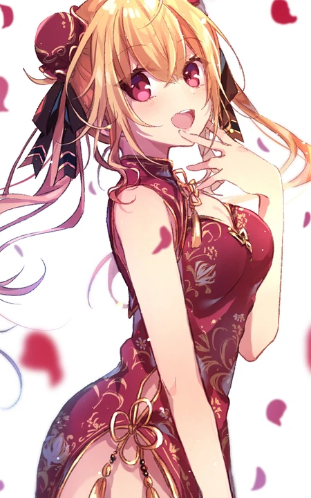 日漫风格的大眼汉服动漫少女