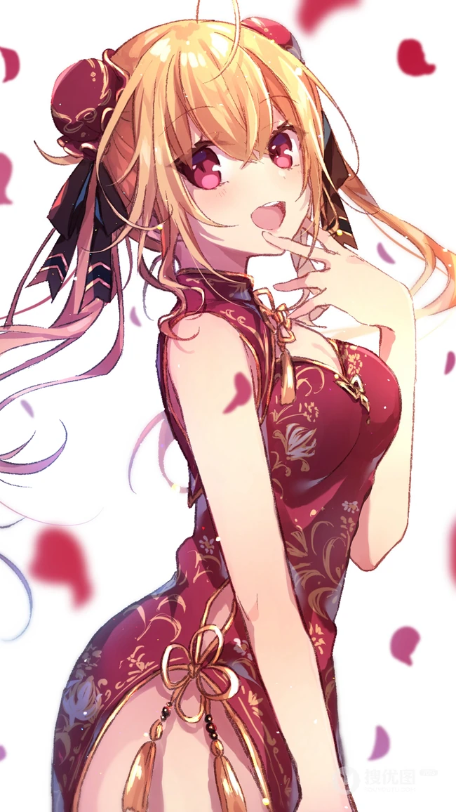 日漫风格的大眼汉服动漫少女