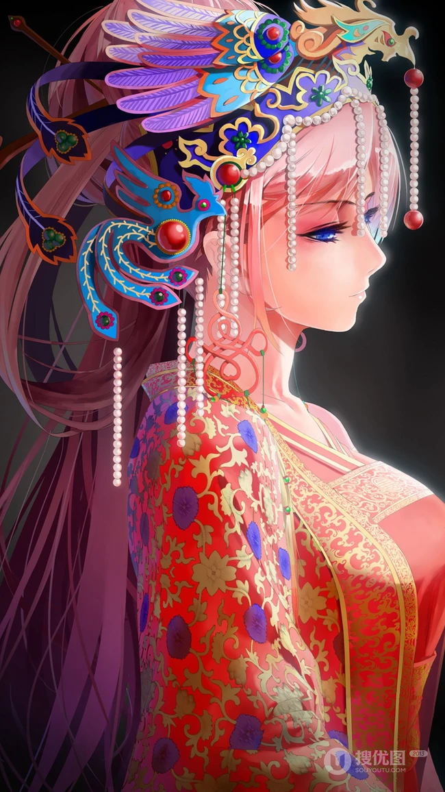 中国风新娘，侠客，汉服动漫美女手机壁纸