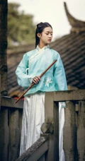 汉服古风小姐姐手打油纸伞唯美写真手机壁纸