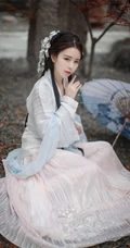 汉服古风小姐姐手打油纸伞唯美写真手机壁纸