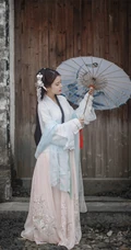汉服古风小姐姐手打油纸伞唯美写真手机壁纸