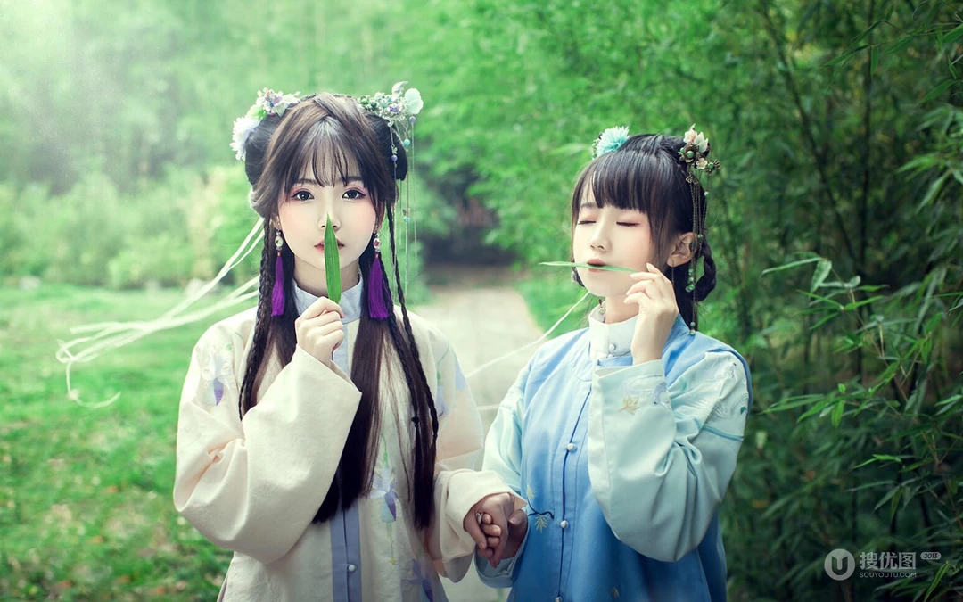古风穿汉服的小姐姐系列壁纸一