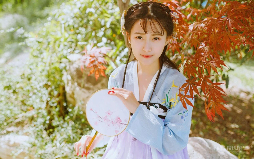 古风穿汉服的小姐姐系列壁纸一