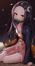 动漫《鬼灭之刃》女主角灶门祢豆子图片