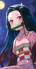 动漫《鬼灭之刃》女主角灶门祢豆子图片