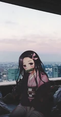 动漫《鬼灭之刃》女主角灶门祢豆子图片