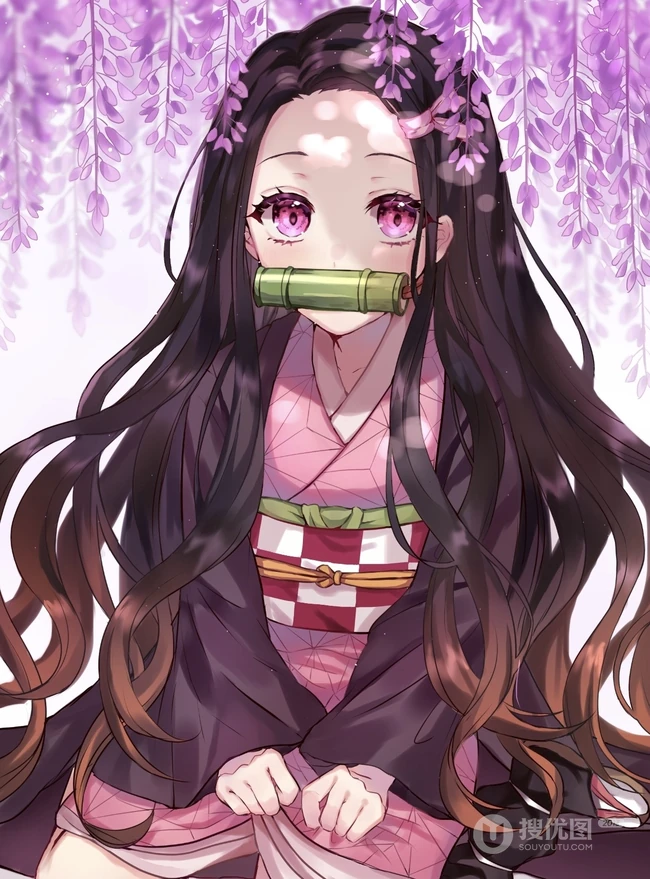 动漫《鬼灭之刃》女主角灶门祢豆子图片