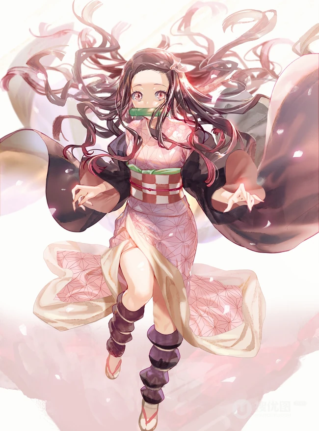 动漫《鬼灭之刃》女主角灶门祢豆子图片