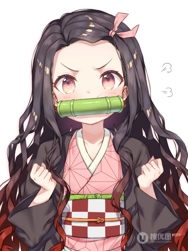 动漫《鬼灭之刃》女主角灶门祢豆子图片
