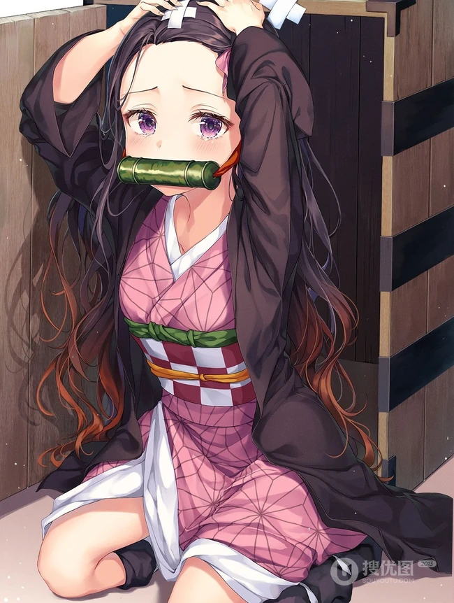 动漫《鬼灭之刃》女主角灶门祢豆子图片