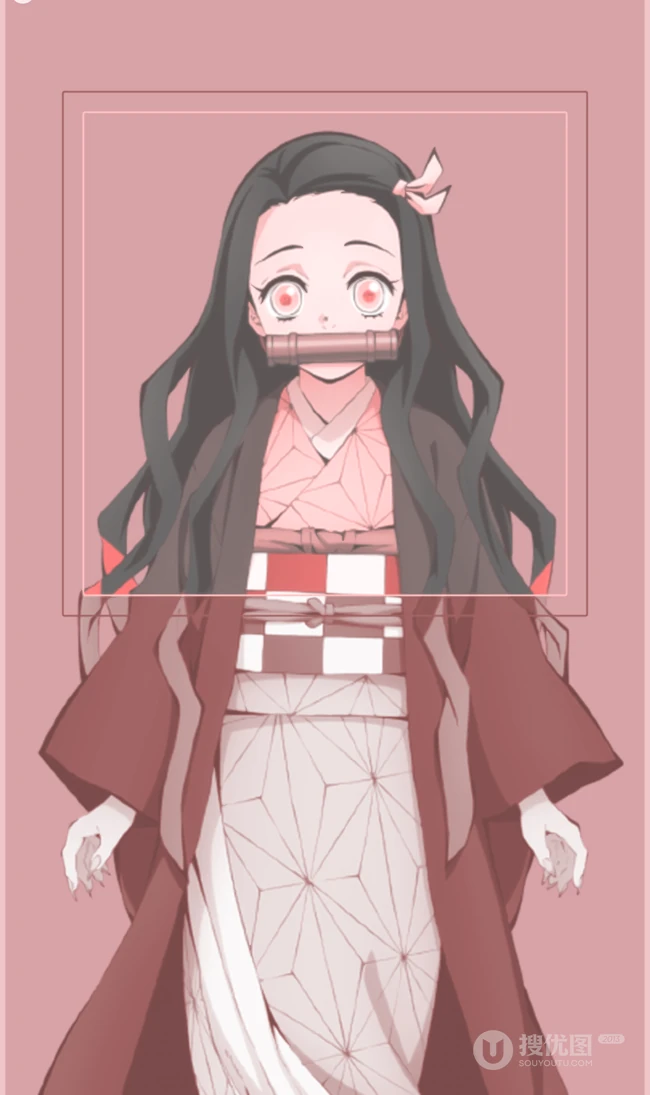 动漫《鬼灭之刃》女主角灶门祢豆子图片
