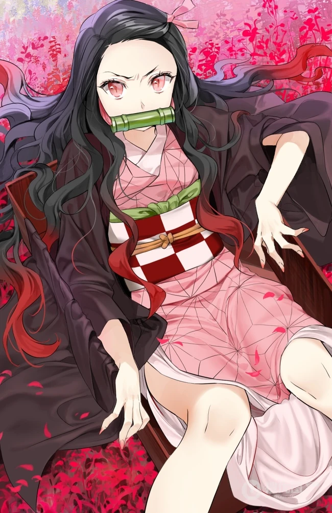 动漫《鬼灭之刃》女主角灶门祢豆子图片