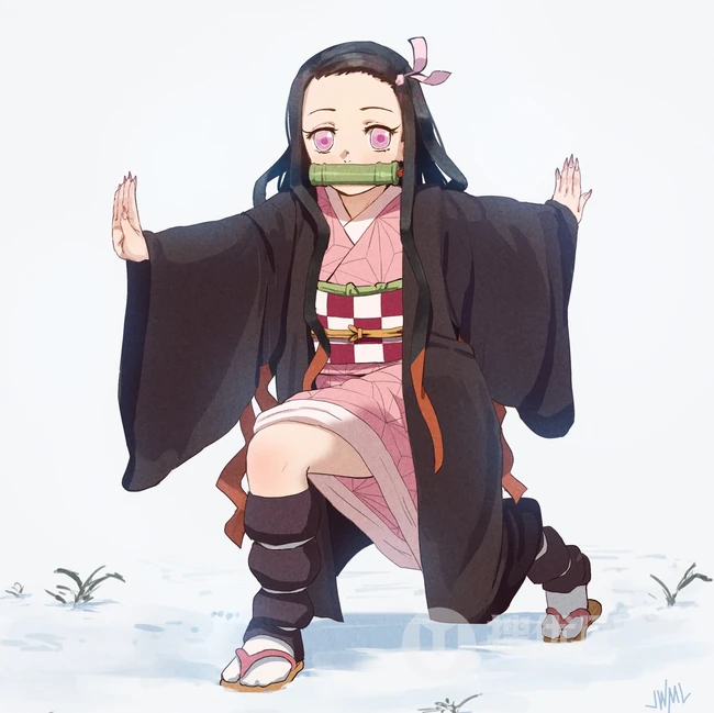 动漫《鬼灭之刃》女主角灶门祢豆子图片