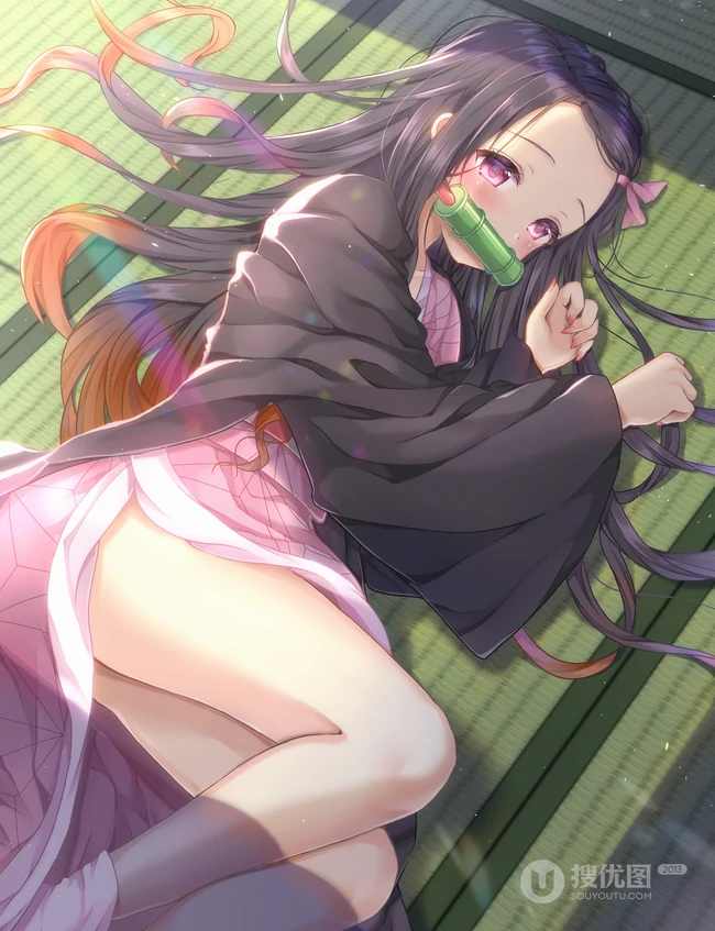 动漫《鬼灭之刃》女主角灶门祢豆子图片