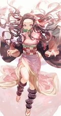 动漫《鬼灭之刃》女主角灶门祢豆子图片