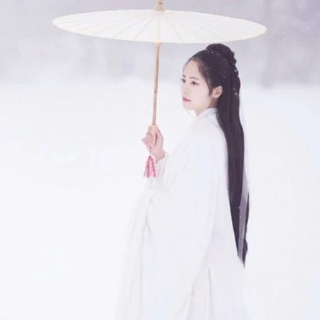 2020绝美古风雪景下的小姐姐，柔美绝伦头像
