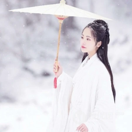 2020绝美古风雪景下的小姐姐，柔美绝伦头像