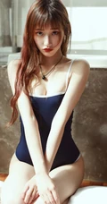 清新清新，娇小骨感，女生little贝壳喵气质碎花长裙写真图片