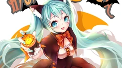 万圣节的动漫暗黑魔法女巫壁纸图片