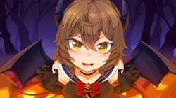 万圣节的动漫暗黑魔法女巫壁纸图片